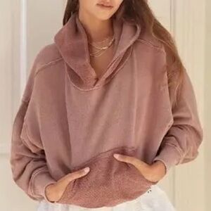 Free People Joey Cropped Hoodie XS